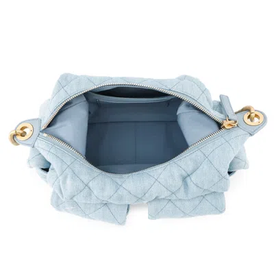 Pre-owned Chanel Light Blue Denim Shoulder Bag ()