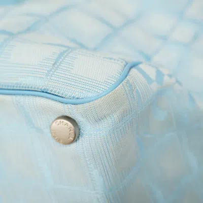 Pre-owned Chanel Light Blue Nylon Tote Bag ()