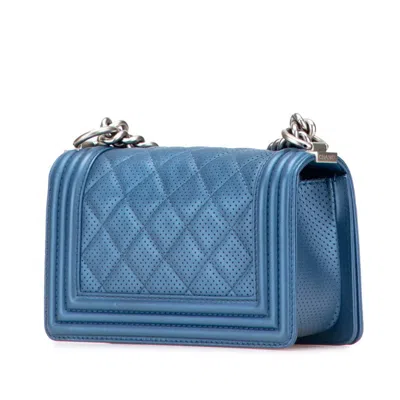 Pre-owned Chanel Matelasse Blue Shoulder Bag ()
