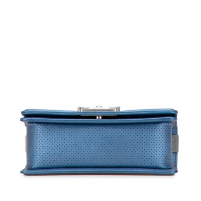 Pre-owned Chanel Matelasse Blue Shoulder Bag ()