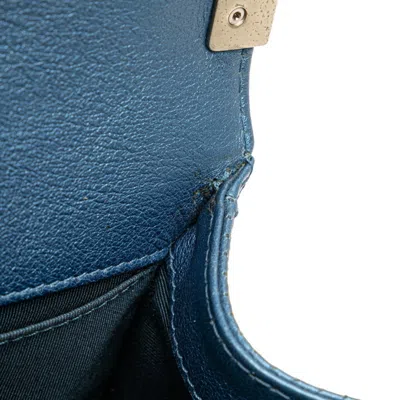 Pre-owned Chanel Matelasse Blue Shoulder Bag ()