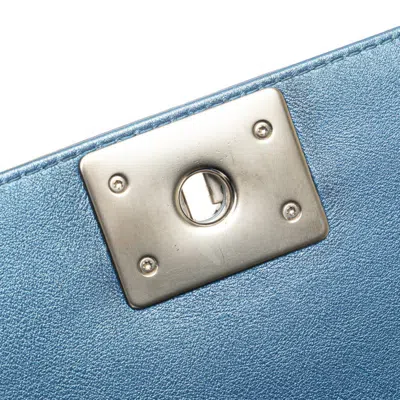 Pre-owned Chanel Matelasse Blue Shoulder Bag ()