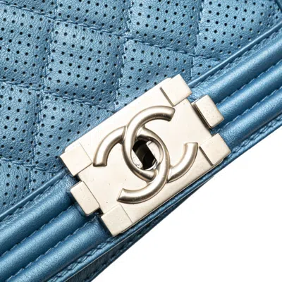 Pre-owned Chanel Matelasse Blue Shoulder Bag ()