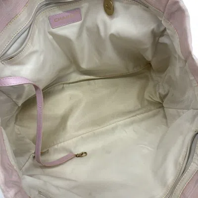 Pre-owned Chanel Pink Nylon Tote Bag ()