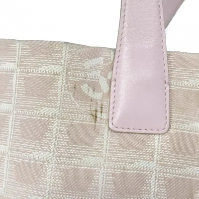 Pre-owned Chanel Pink Nylon Tote Bag ()