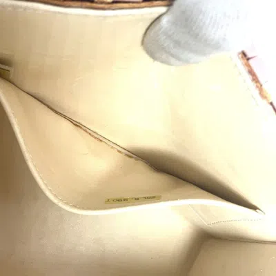 Pre-owned Chanel Pink White Leather Handbag Tote Bag () In Multi