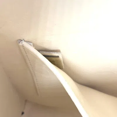 Pre-owned Chanel Pink White Leather Handbag Tote Bag () In Multi