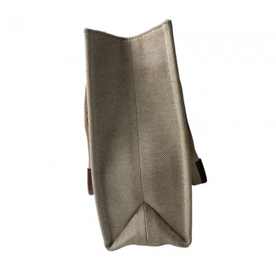 Pre-owned Chloé Beige Brown Canvas Leather Tote Bag () In Multi