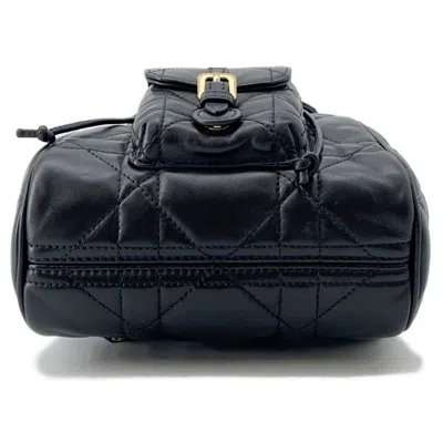 Pre-owned Dior Christian  Black Leather Backpack ()