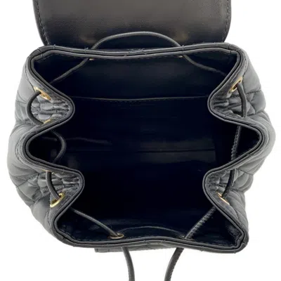 Pre-owned Dior Christian  Black Leather Backpack ()