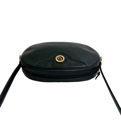 Pre-owned Dior Christian  Black Leather Pochette Shoulder Bag ()