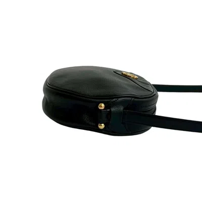 Pre-owned Dior Christian  Black Leather Pochette Shoulder Bag ()