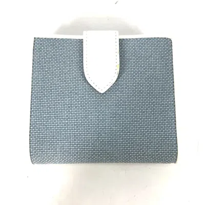 Pre-owned Dior Christian  Blue Canvas Wallet (bi-fold) ()