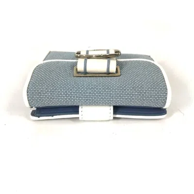 Pre-owned Dior Christian  Blue Canvas Wallet (bi-fold) ()
