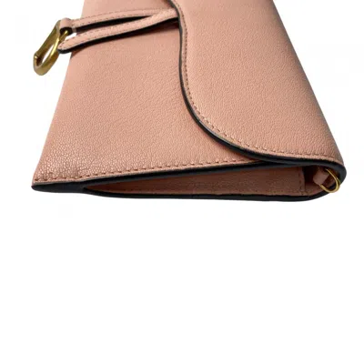 Pre-owned Dior Christian  Pink Leather Shoulder Bag ()