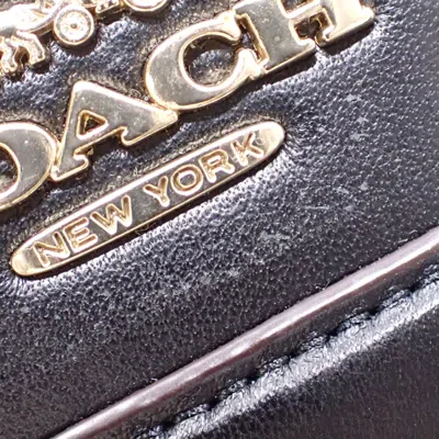 Pre-owned Coach Black Brown Pvc Leather Shoulder Bag () In Multi