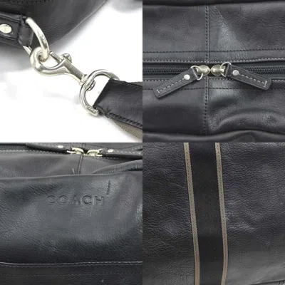 Pre-owned Coach Black Leather Boston Bag Handbag ()