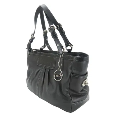 Pre-owned Coach Black Leather Tote Bag ()
