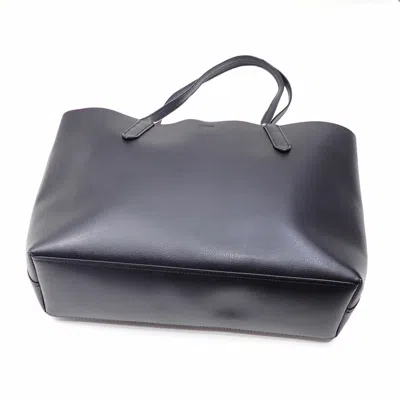 Pre-owned Coach Black Red Color Leather Tote Bag () In Multi