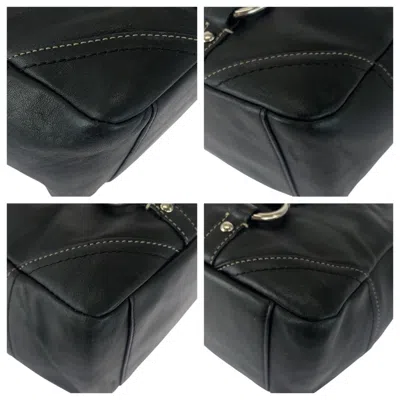 Pre-owned Coach Black Leather Shoulder Bag Tote Bag ()