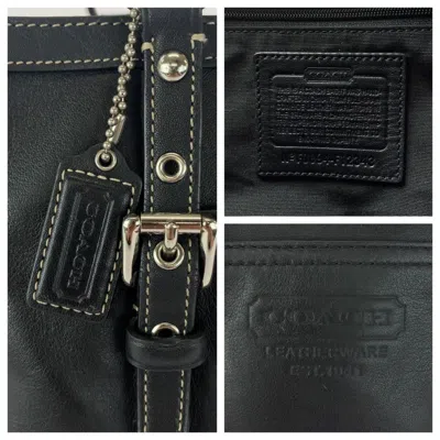 Pre-owned Coach Black Leather Shoulder Bag Tote Bag ()