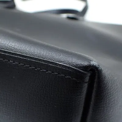 Pre-owned Coach Black Red Color Leather Tote Bag () In Multi