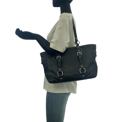 Pre-owned Coach Black Leather Shoulder Bag Tote Bag ()