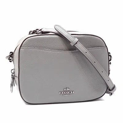 Pre-owned Coach Gray Leather Shoulder Bag ()