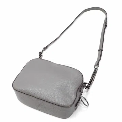 Pre-owned Coach Gray Leather Shoulder Bag ()