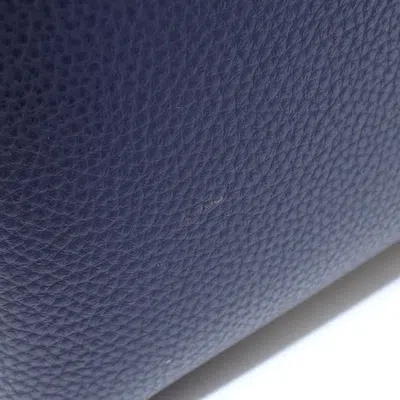 Pre-owned Coach Dark Navy Leather Shoulder Bag () In Blue