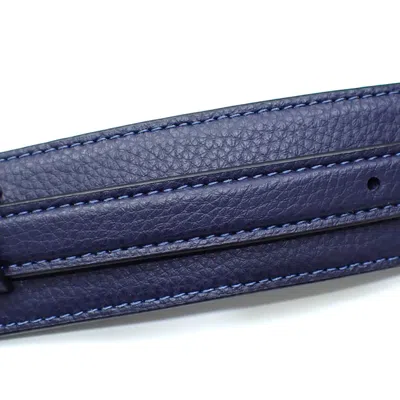 Pre-owned Coach Dark Navy Leather Shoulder Bag () In Blue