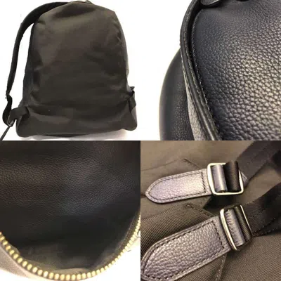 Pre-owned Coach Navy Leather Backpack () In Blue