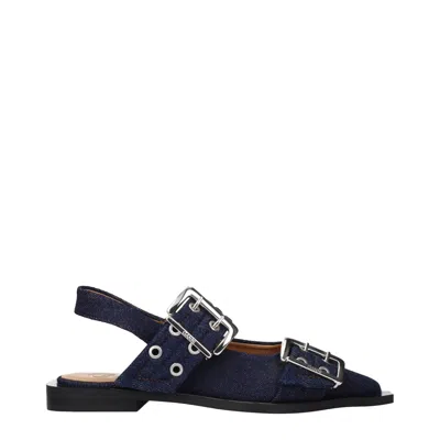 Ganni Ballerina With Buckle In Multi