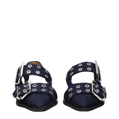 Ganni Ballerina With Buckle In Multi