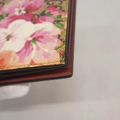 Pre-owned Gucci Beige Multi-color Pvc Wallet (bi-fold) ()