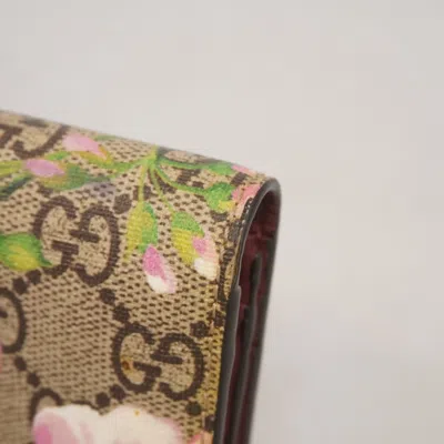 Pre-owned Gucci Beige Multi-color Pvc Wallet (bi-fold) ()