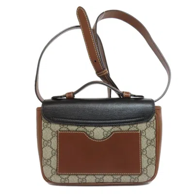 Pre-owned Gucci Brown Pvc Shoulder Bag ()