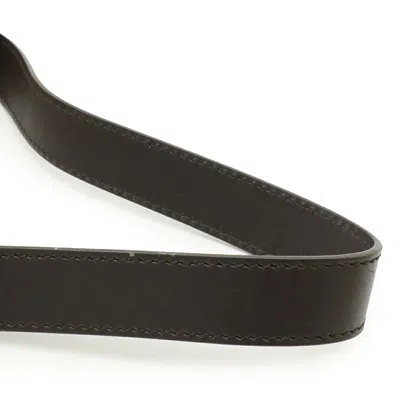 Pre-owned Gucci Dark Brown Nylon Leather Shoulder Bag ()