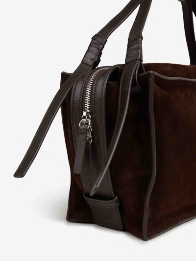 Staud Harold Slouchy Suede Top-handle Bag In Black