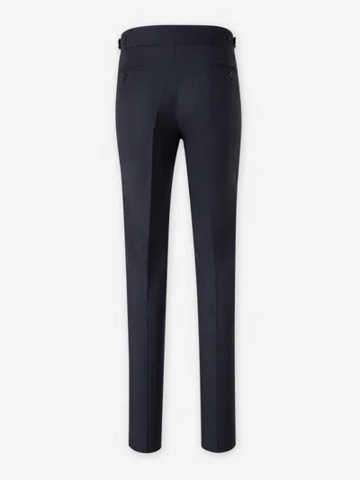 Scabal® Scabal Straight Suit Wool In Blue