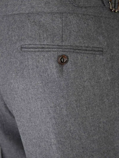 Scabal® Scabal Formal Wool Trousers In Gray