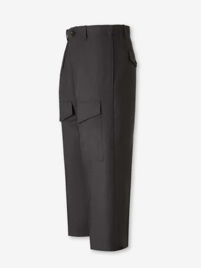 Setchu Wide Dress Pants In Gray
