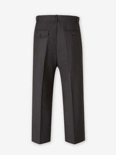 Setchu Wide Dress Pants In Gray