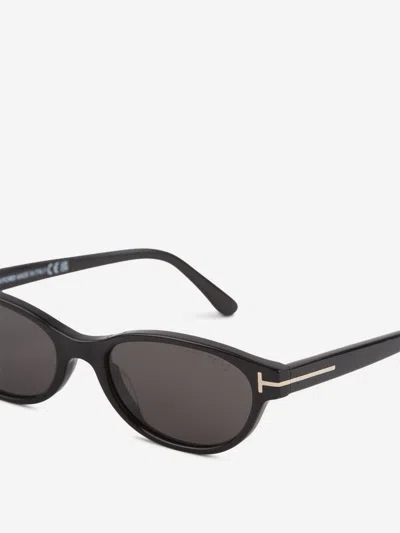 Tom Ford Eyewear Oval Frame Sunglasses In Black