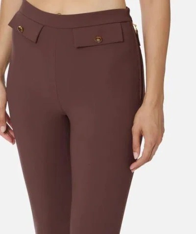 Elisabetta Franchi Trousers In Brown