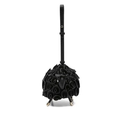 Kate Spade Looped Sheep Keyring In Black