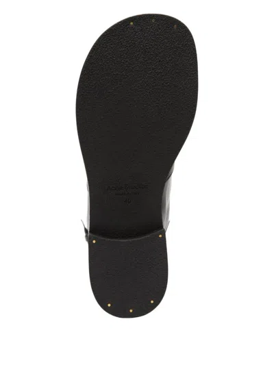 Acne Studios Knee Length Round Toe Beshay Boot In Black