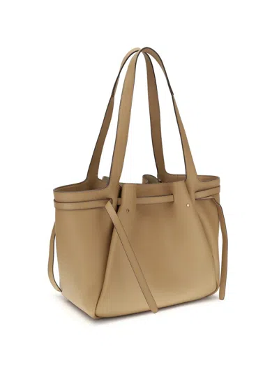 Tory Burch Romy Leather Tote Bag In Brown