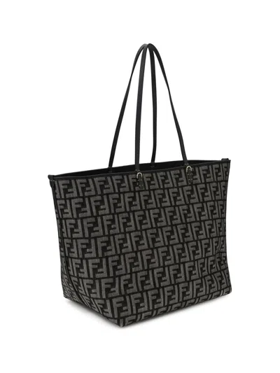 Fendi Women Roll Large Shopper Bag With All-over Ff Motif In Multi