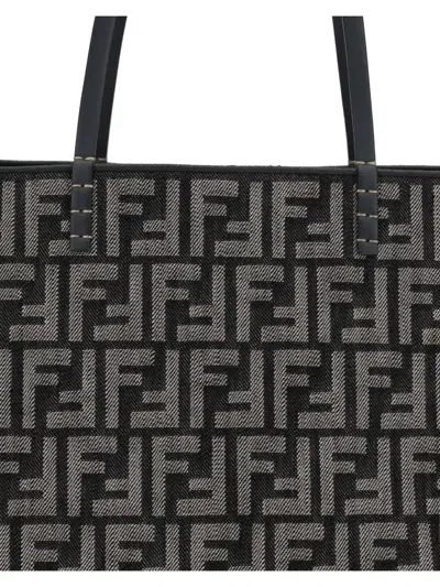 Fendi Women Roll Large Shopper Bag With All-over Ff Motif In Multi